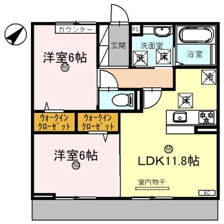 ラ グリシーヌ青山の物件間取画像